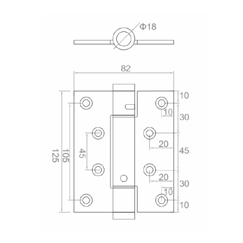 5″90° positioning Damping Cushion Spring Hinge
